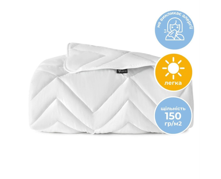 Ковдра NORDIC COMFORT літня 175*210 щіл.150 (білий)
