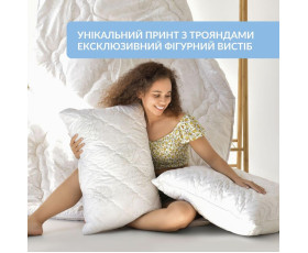 Подушка AIR DREAM CLASSIC 50*70 стьобаний чохол з внутрішньою подушкою на блискавці з кантом