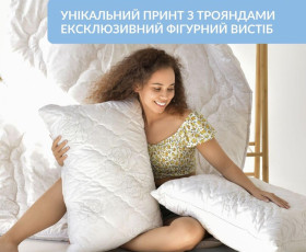 Подушка AIR DREAM CLASSIC 50*70 стьобаний чохол з внутрішньою подушкою на блискавці з кантом