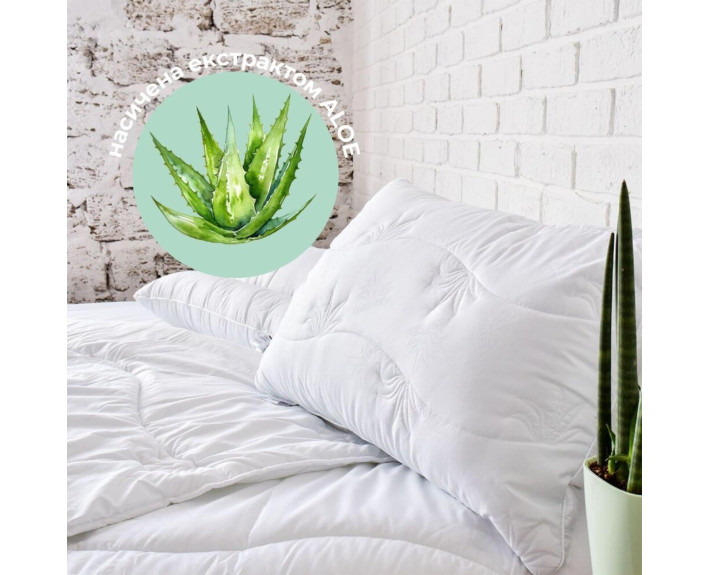 Подушка ALOE VERA 50х70 см с пропиткой алоэ ТМ IDEIA