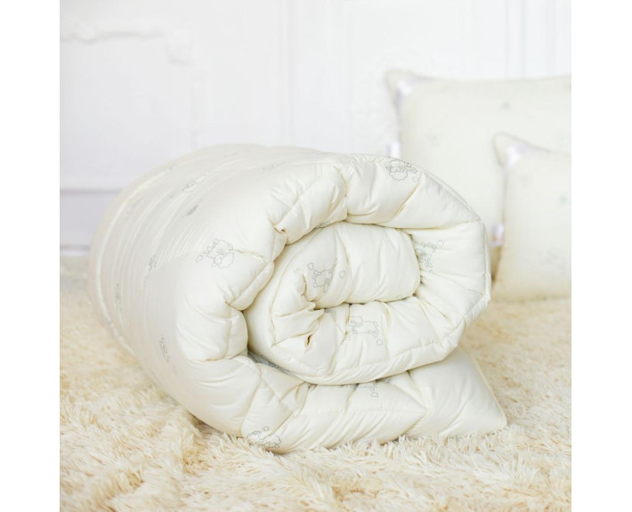 Ковдра Wool Classic вовняна зимова TM IDEIA 200*220 см щіл 300
