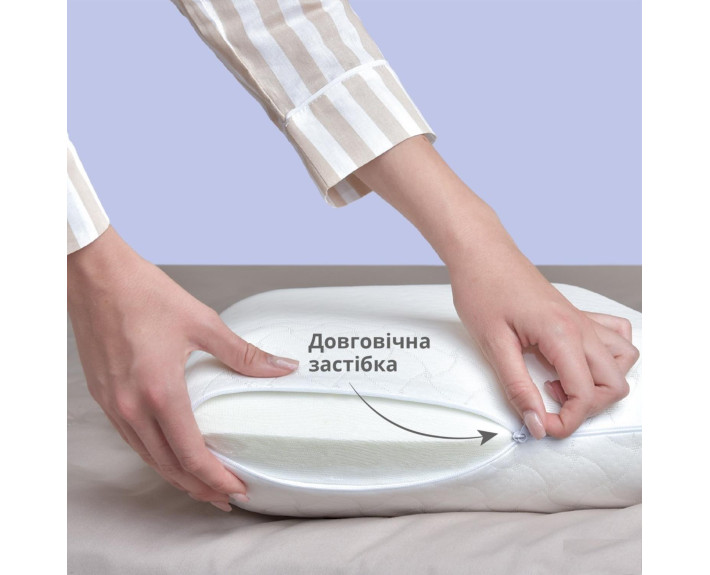 Ортопедическая подушка MEMORY FOAM 59х43х12 см с эффектом памяти ТМ IDEIA