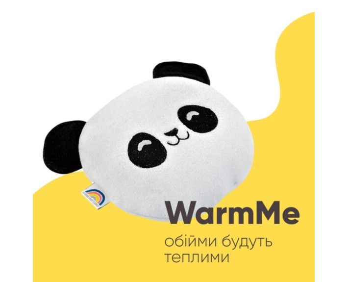 Подушка-грілка Обіймашка з насінням льону ТM PAPAELLA 18х18 см (панда)