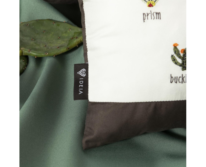 Подушка ДЕКОРАТИВНА CACTUS 35*53 з вишивкою