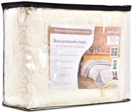 Покривало плед Royal 220х240 см TM IDEIA 650 гр/м2 (молоко)