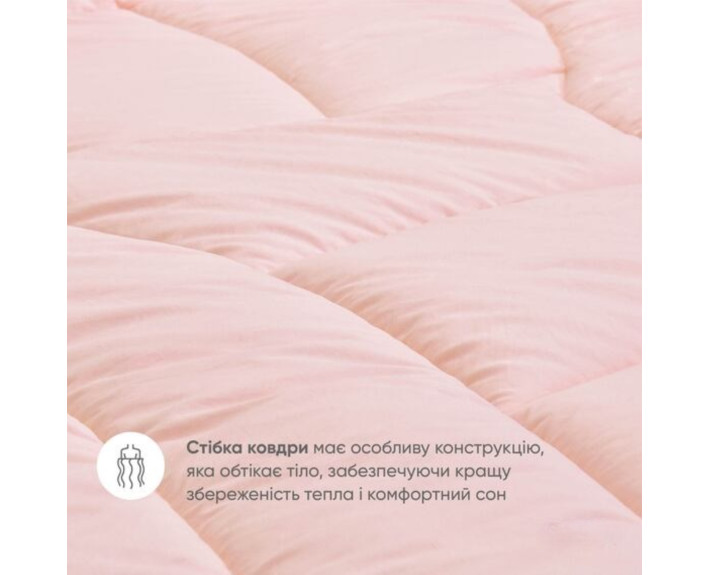 Набір OASIS євро: ковдра 200*220 щ.250 + 2нав-ки стеб 50*70 + прост 220*240 (пудра)