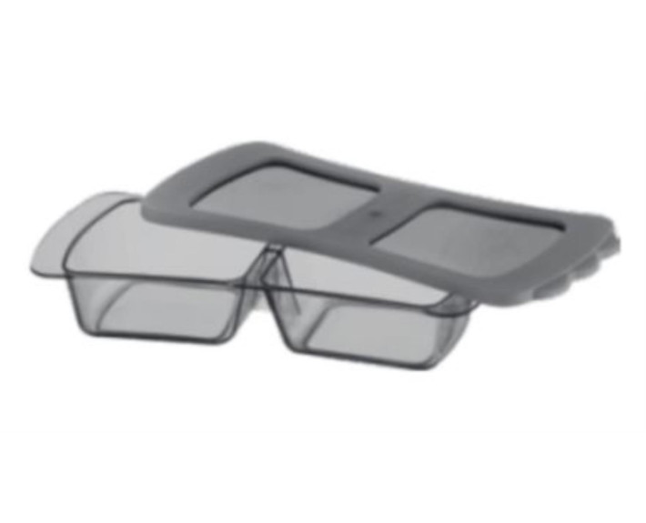 Контейнер пластиковый двойной, 2*0,1 л, BAGER BG-265 SAPPHIRE BREAKFAST BOX MIX  Китай