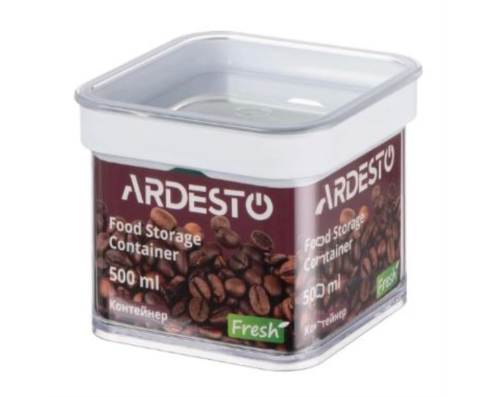 Контейнер для зберігання харчових продуктів Ardesto Fresh, 0,5 л, пластик, білий