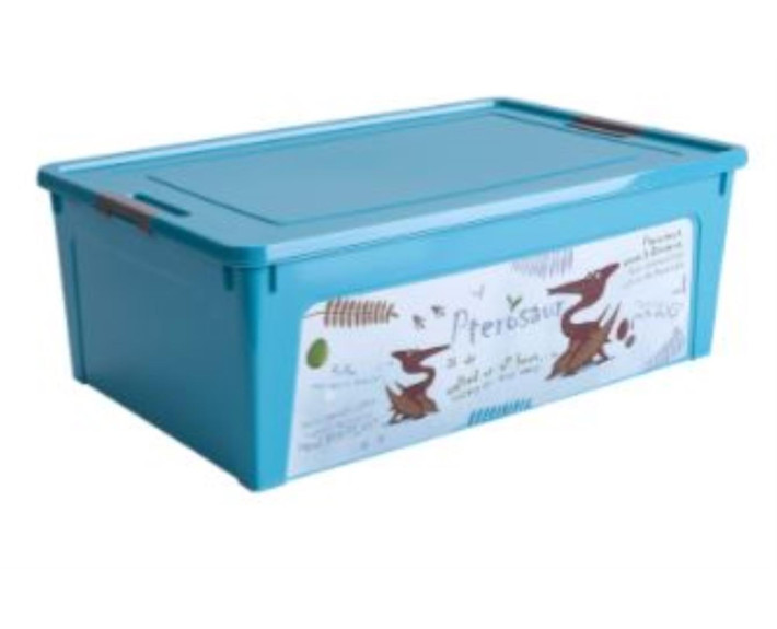 Контейнер "Smart Box" з декором 11,7л (бірюз., Динозавр)