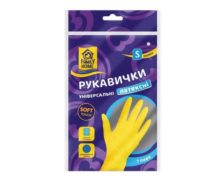 Рукавички госп унів латексні S Family Home