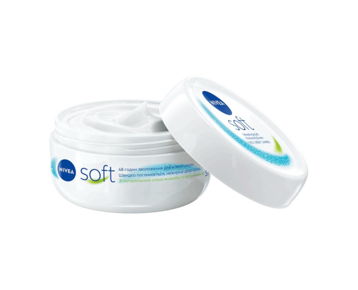 Крем зволожуючий  для обличчя, рук і тіла 100 мл Nivea creme soft інтенсив