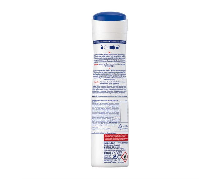 Антиперспирант чорн та біл max pro 150 мл Nivea deo