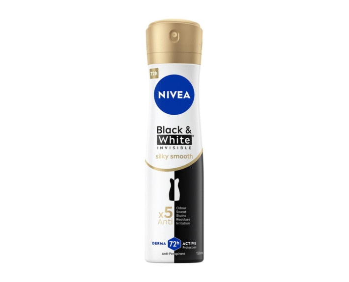 Антиперспирант чорний та білий невидимий гладкий шов 150 мл Nivea deo