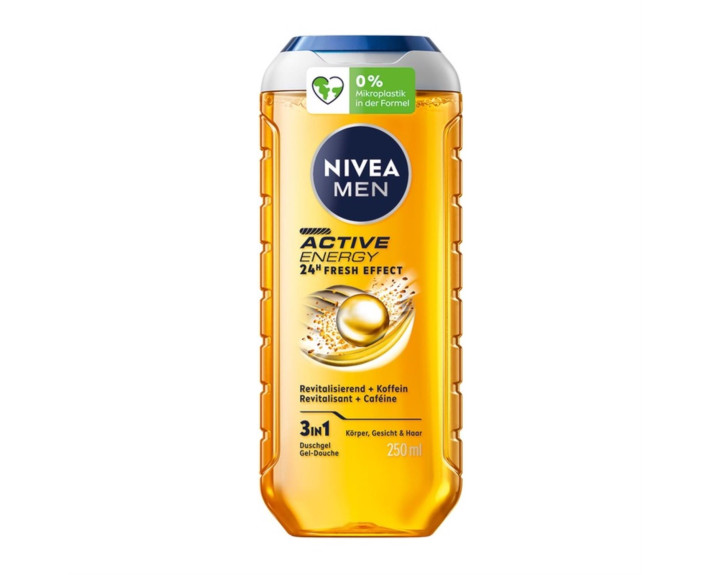 Гель для душу активна енерг 3в1 д/тіл обл і вол 250 мл Nivea shower