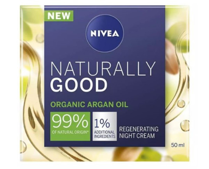 Крем нічний відновлюючий для всих типів шкіри 50 мл Nivea Naturally Good