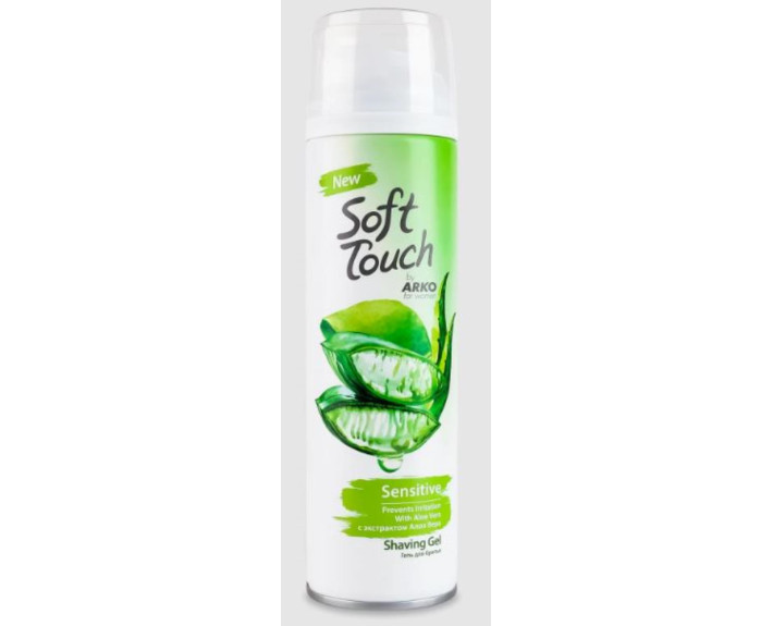 Гель для гоління sens алое віт Е 200 мл Arko soft touch