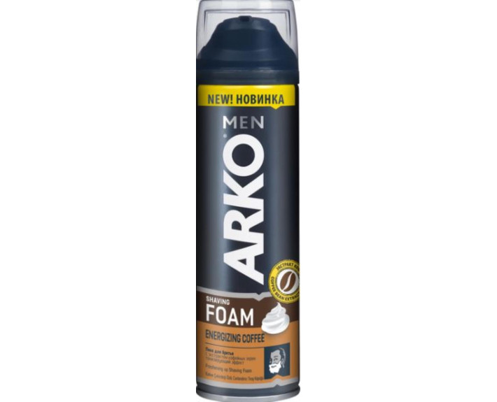 Пена для бритья с экстрактом кофейных зерен 200 мл Arko men