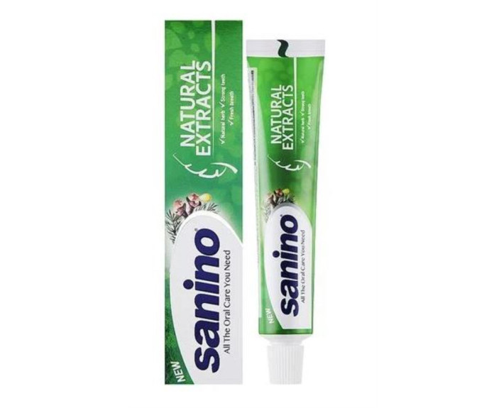 Зубная паста с натуральным экстрактом 90 мл Sanino natural extracts