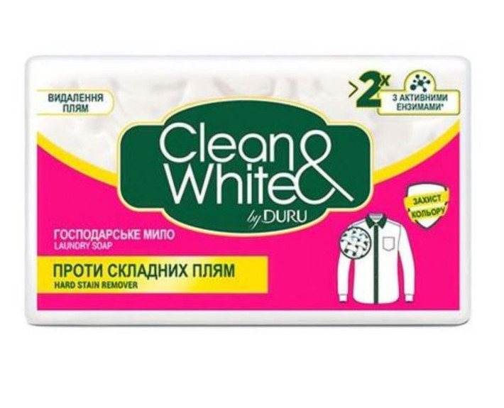 Господарське мило для видалення плям 4*120 г Duru clean&white