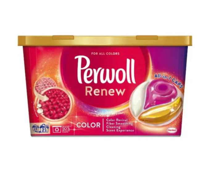Капсули для кольорових речей 21шт, PERWOLL
