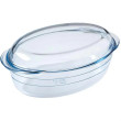 Кастрюля с/к O. CUSINE PYREX овальна з кришкою 3,0л, Франция