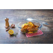Кастрюля с/к O. CUSINE PYREX овальна з кришкою 3,0л, Франция