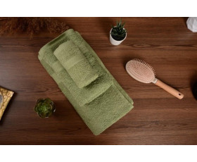 Рушник д/обличчя 50*90 см, бавовна 100%, Basic Olive, Пакистан SOHO