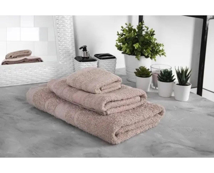 Рушник банний 70*140 см, бавовна, Basic Beige, Китай SOHO