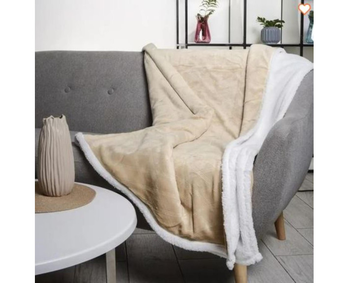 Ковдра флісова 150*200 см Plush hugs Beige,  SOHO Китай