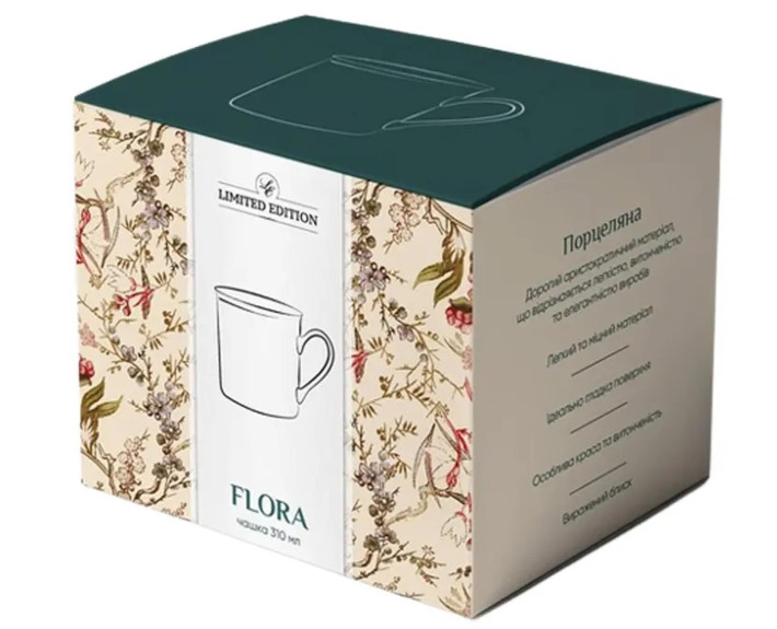 Чашка LIMITED EDITION FLORA в упаковке 310 мл, Китай