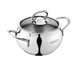 Каструля зі скляною кришкою Ardesto Black Mars, 1,1л, нержавіюча сталь