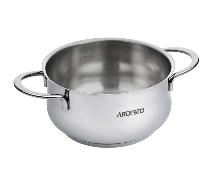Каструля зі скляною кришкою Ardesto Black Mars, 1,8л, нержавіюча сталь