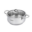 Кастрюля с стеклянной крышкой Ardesto Black Mars, 3,0л, нержавеющая сталь