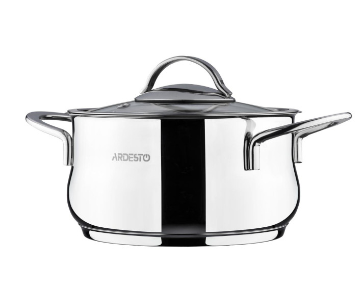 Каструля зі скляною кришкою Ardesto Black Mars, 4,3л, нержавіюча сталь
