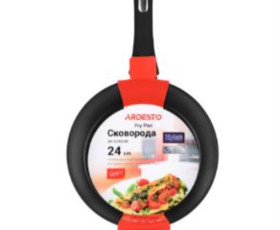 Сковорода Ardesto Gemini Trento, 24см, алюминий, черный