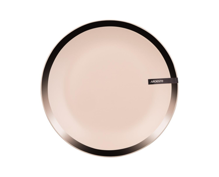 Тарілка обідня Ardesto Liguria Cream, 26 см, кераміка, кремовий