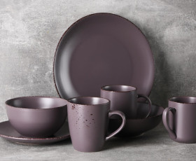 Чашка Ardesto Lucca Grey brown, 330 мл, кераміка, коричневий