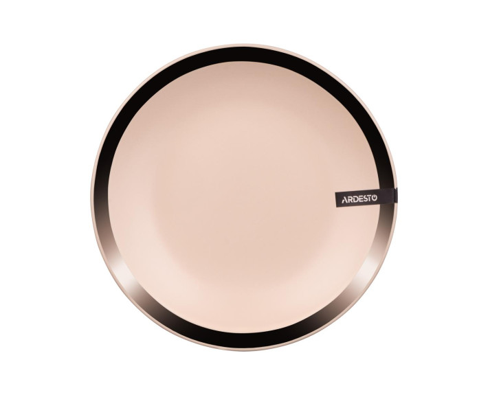 Тарілка десертна Ardesto Liguria Cream, 19 см, кераміка, кремовий