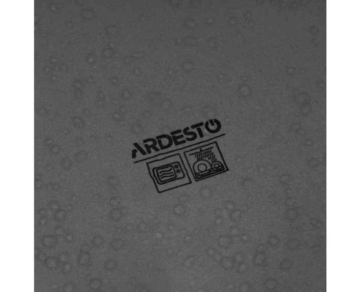 Тарелка десертная Ardesto Trento, 20,5 см, керамика, серый