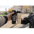 Термокухоль Ardesto Coffee Time 450 мл, нержавіюча сталь, чорний
