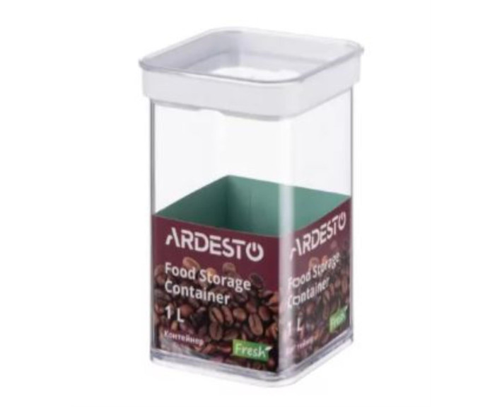 Контейнер для зберігання харчових продуктів Ardesto Fresh, 1 л, пластик, білий