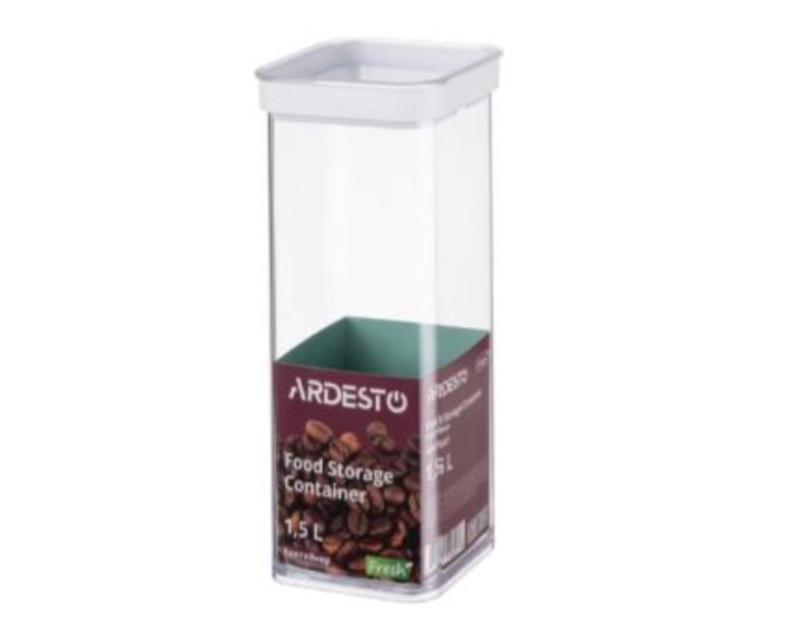 Контейнер для хранения продуктов Ardesto Fresh, 1,5 л, пластик, белый