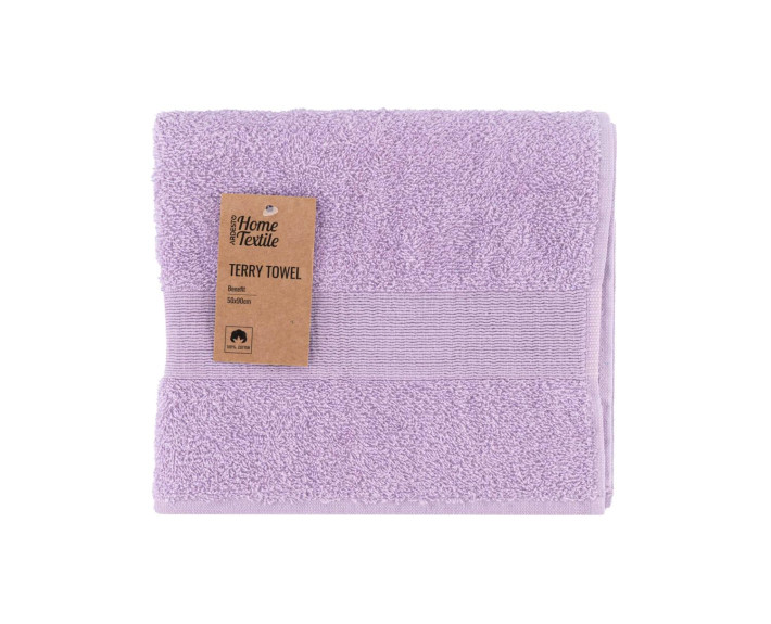 Рушник махровий Ardesto Benefit, 50х90см, 100% бавовна, бузковий