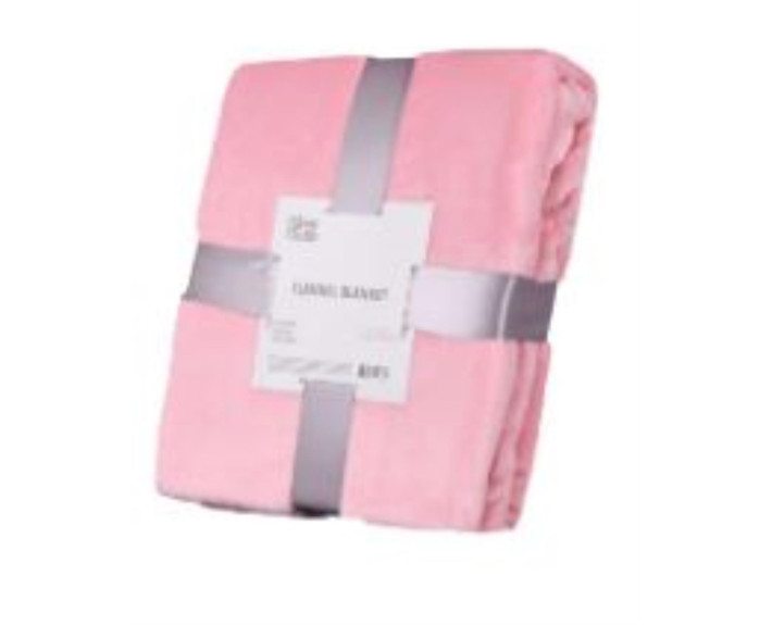 Плед Ardesto Flannel, 160х200см, 100% поліестер, рожевий