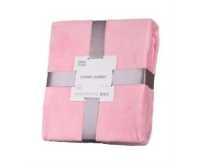 Плед Ardesto Flannel, 200х220см, 100% поліестер, рожевий