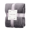 Плед Ardesto Flannel, 200х220см, 100% поліестер, сірий темний