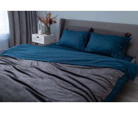 Плед Ardesto Flannel, 200х220см, 100% поліестер, сірий темний