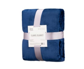 Плед Ardesto Flannel, 200х220см, 100% поліестер, синій