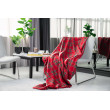 Плед Ardesto Fleece, 160х200см, 100% полиэстер, клеточка красный