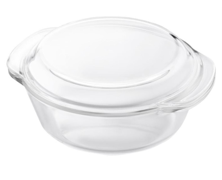 Форма для запікання Ardesto Black Mars з кришкою, 25,5х22,8х10,2 см, боросилікатне скло, кругла, про